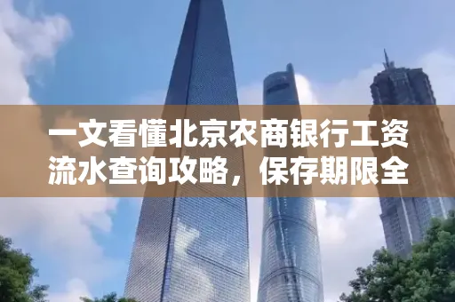 一文看懂北京农商银行工资流水查询攻略，保存期限全解析