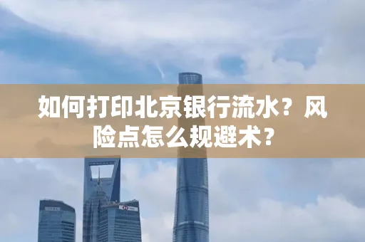如何打印北京银行流水？风险点怎么规避术？