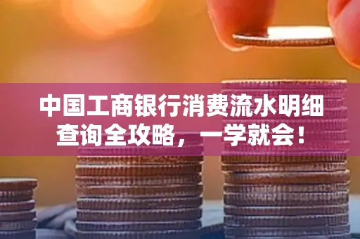 中国工商银行消费流水明细查询全攻略，一学就会！