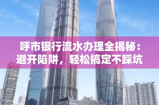 呼市银行流水办理全揭秘：避开陷阱，轻松搞定不踩坑！