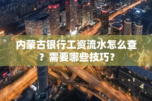 内蒙古银行工资流水怎么查？需要哪些技巧？