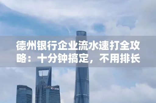 德州银行企业流水速打全攻略：十分钟搞定，不用排长队！