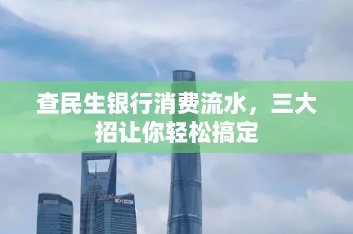 查民生银行消费流水，三大招让你轻松搞定