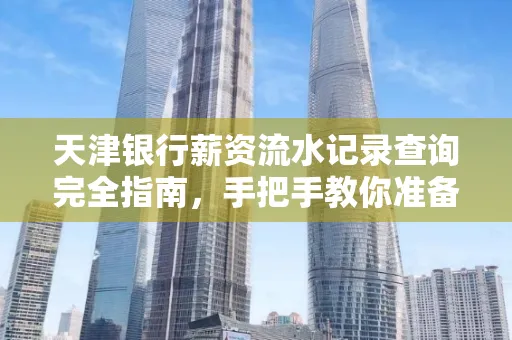 天津银行薪资流水记录查询完全指南，手把手教你准备材料