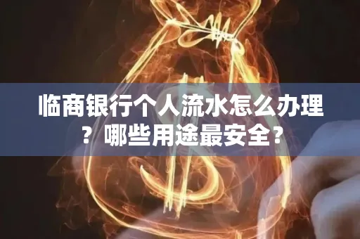 临商银行个人流水怎么办理？哪些用途最安全？