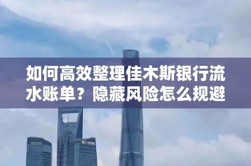 如何高效整理佳木斯银行流水账单？隐藏风险怎么规避？