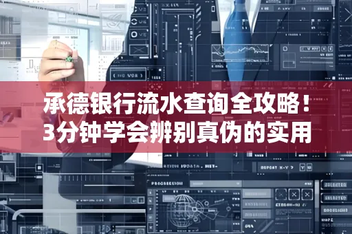 承德银行流水查询全攻略！3分钟学会辨别真伪的实用技巧